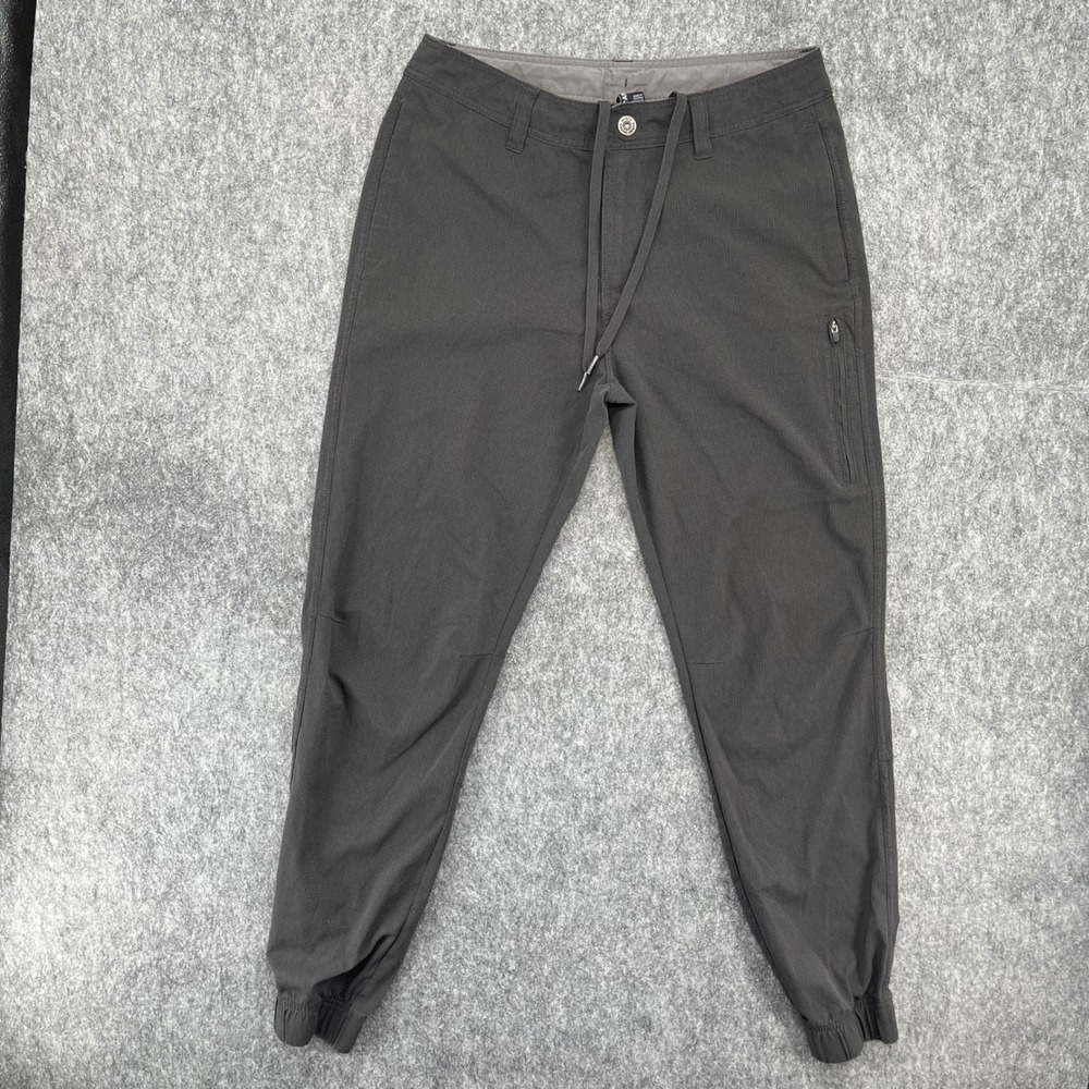 Prana Mens Zion Jogger Pants 30 Charcoal Gray Ripstop Hiking Climbing